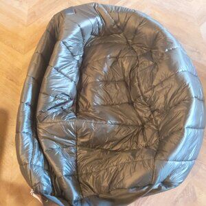 Pottery Barn Teen Forest Green Quilted Puffer Bean Bag Chair cover